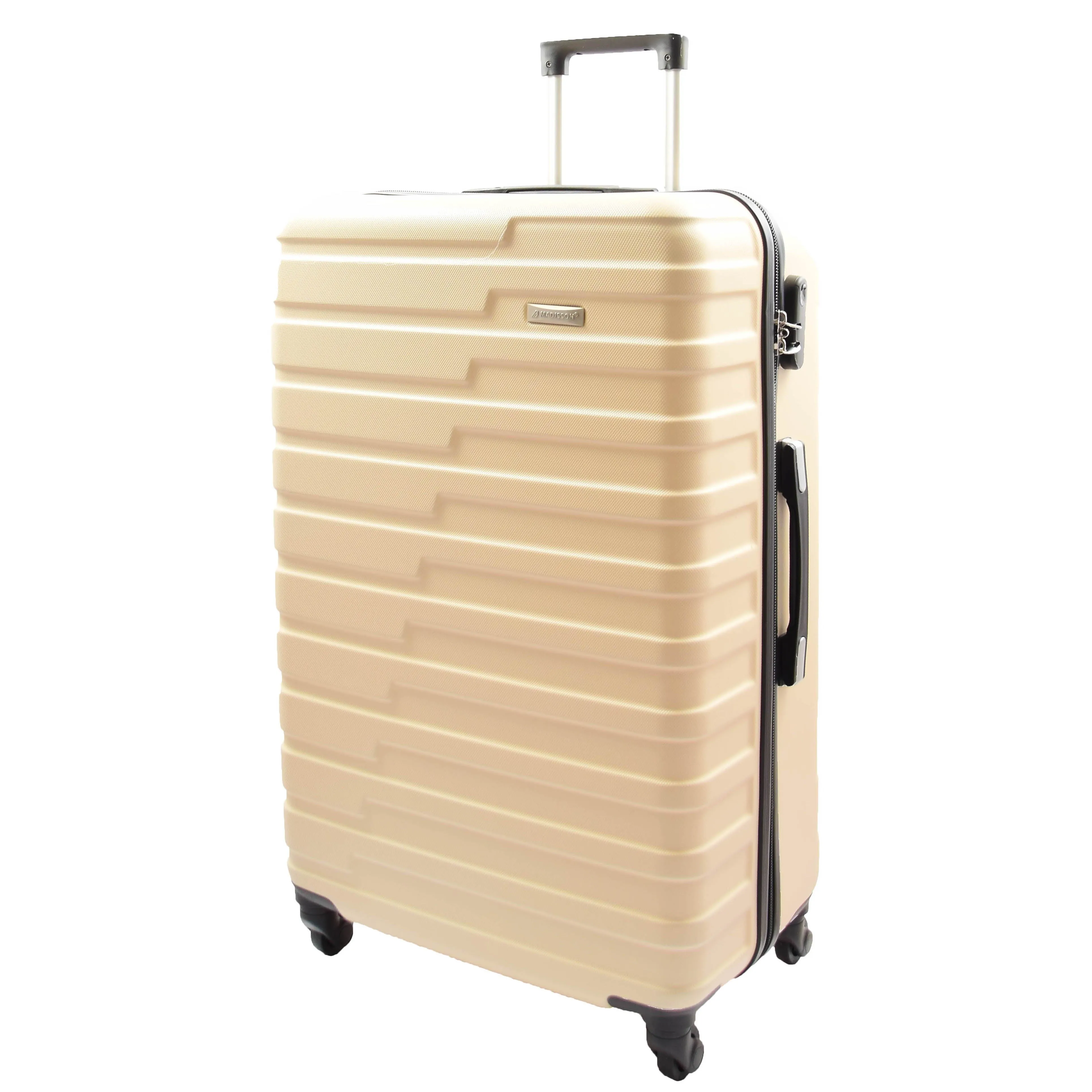 DR552 Hard Shell Four Wheel Suitcase Luggage Off White