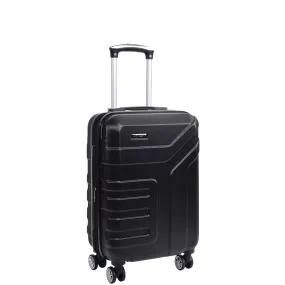 DR575 Expandable Hard Shell Cabin Luggage With Four Wheels Black