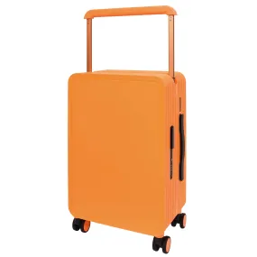DR698 Cabin Size USB Port Suitcase Four Wheels Hard Shell Smart Luggage Orange