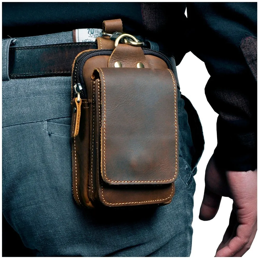 EliteCraft™-Leather Hip Purse