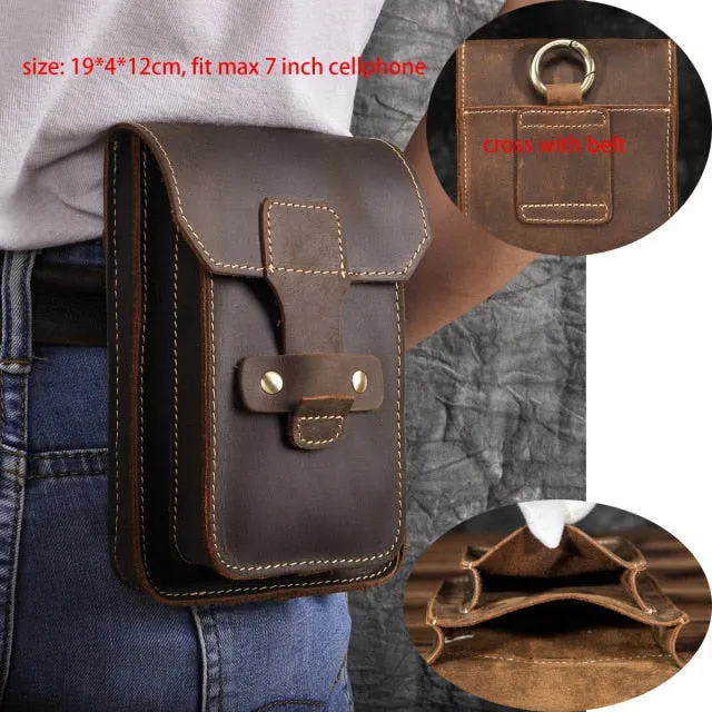EliteCraft™-Leather Hip Purse