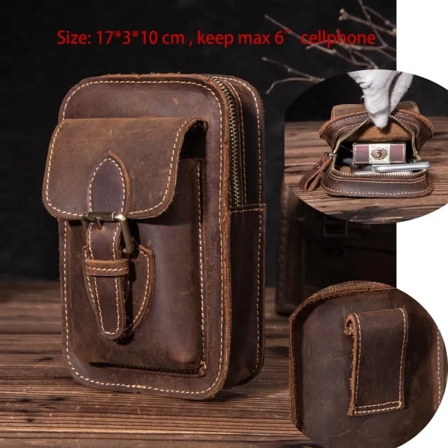 EliteCraft™-Leather Hip Purse