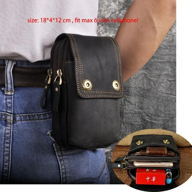 EliteCraft™-Leather Hip Purse