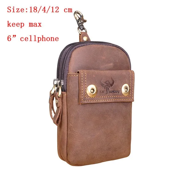 EliteCraft™-Leather Hip Purse