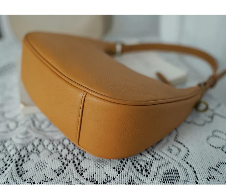 Genuine Leather Underarm Shoulder bag Leather Underarm Bag Womens