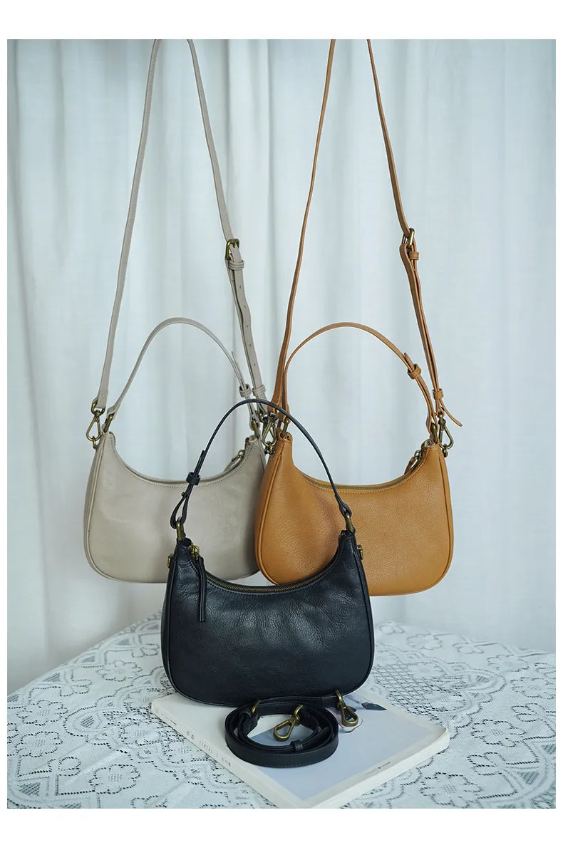 Genuine Leather Underarm Shoulder bag Leather Underarm Bag Womens