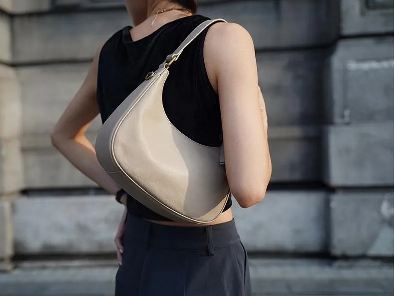 Genuine Leather Underarm Shoulder bag Leather Underarm Bag Womens