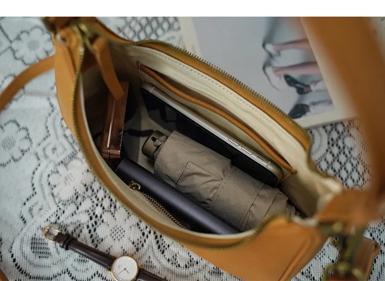 Genuine Leather Underarm Shoulder bag Leather Underarm Bag Womens