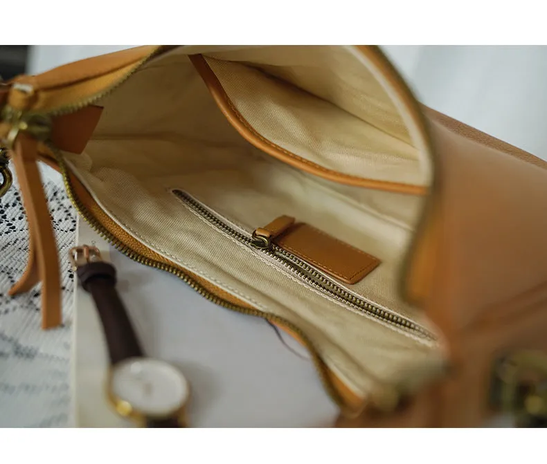 Genuine Leather Underarm Shoulder bag Leather Underarm Bag Womens