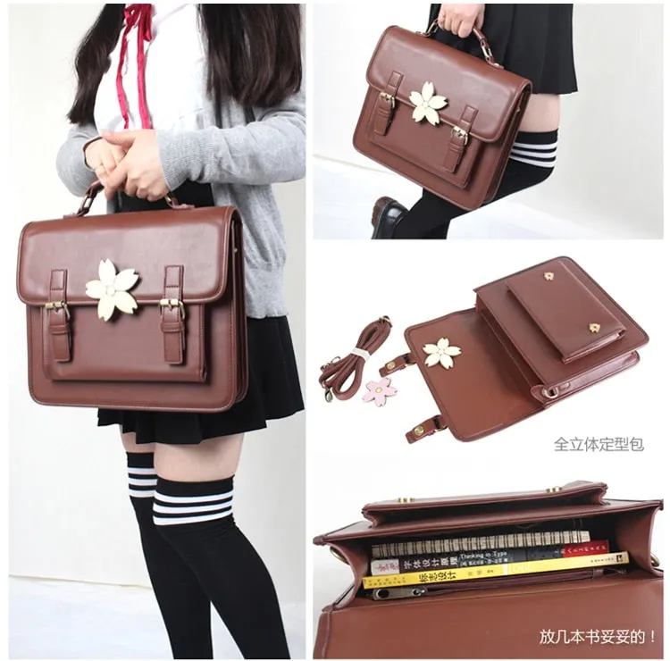 Handbags lady working briefcase pure color