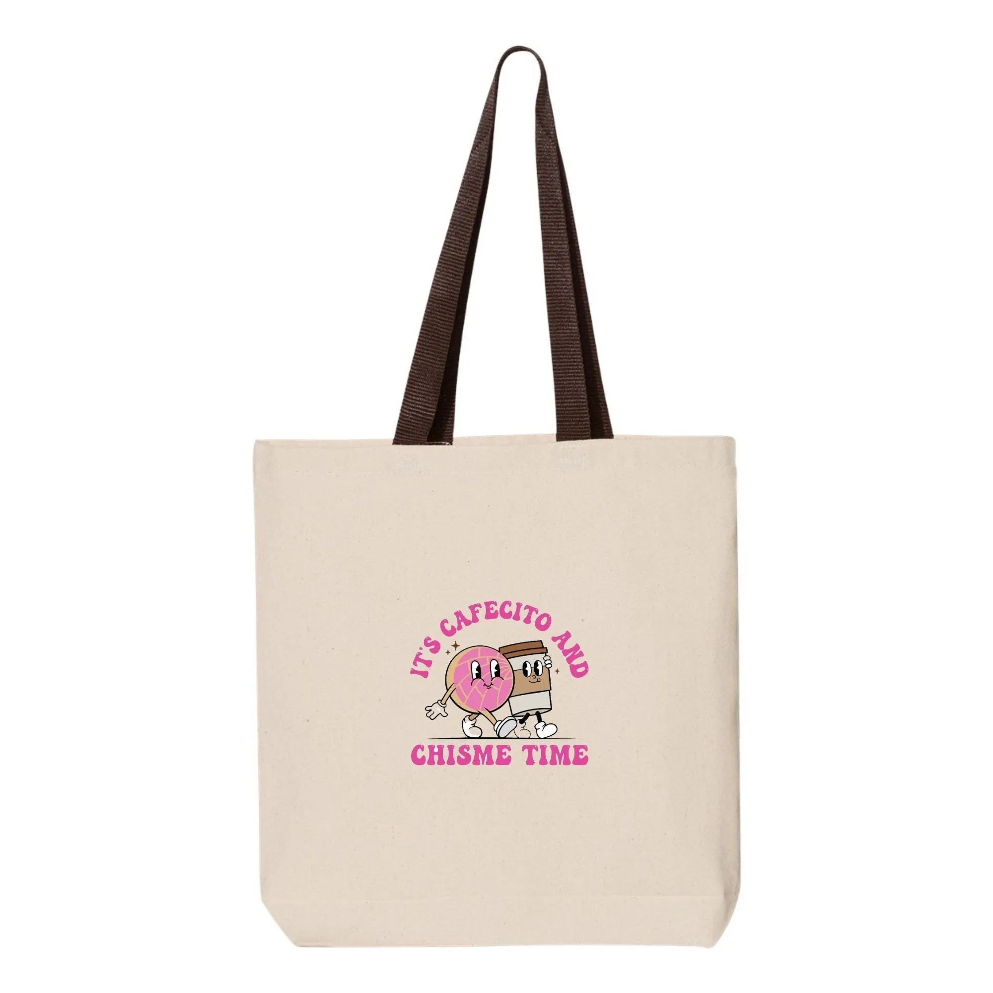 It's Cafecito & Chisme Time Embroidered Tote Bag