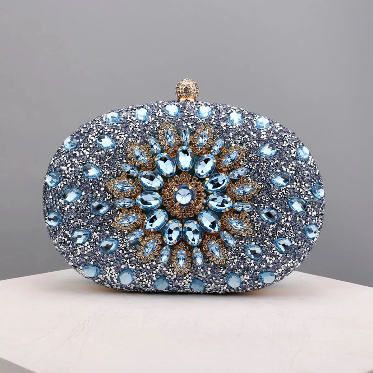 Kala Rhinestone Clutch