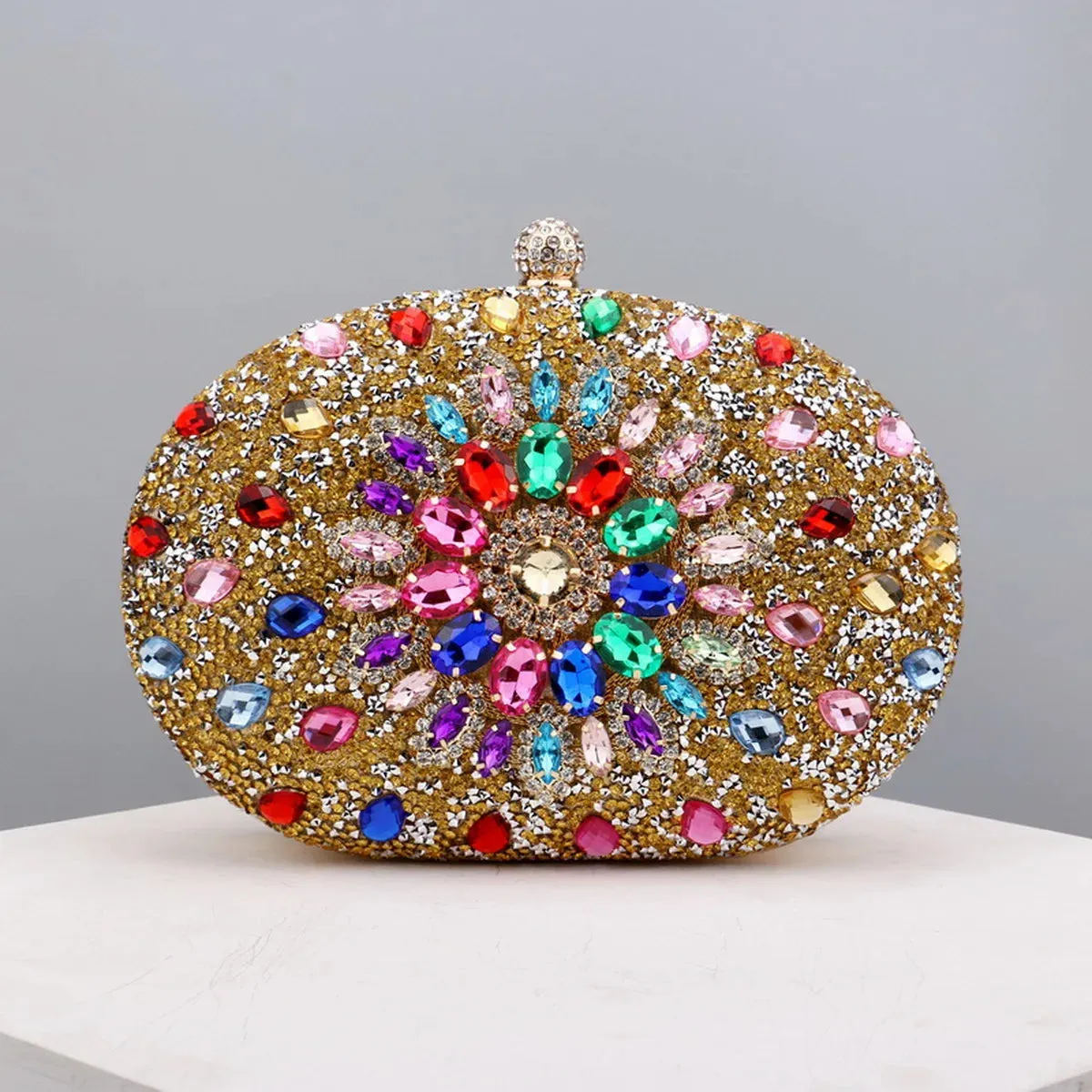Kala Rhinestone Clutch
