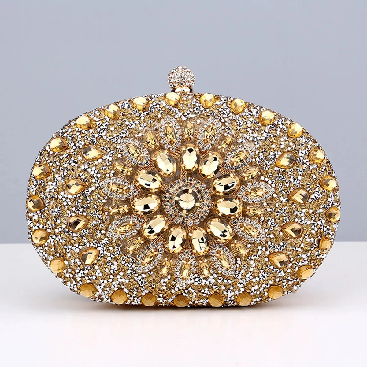 Kala Rhinestone Clutch