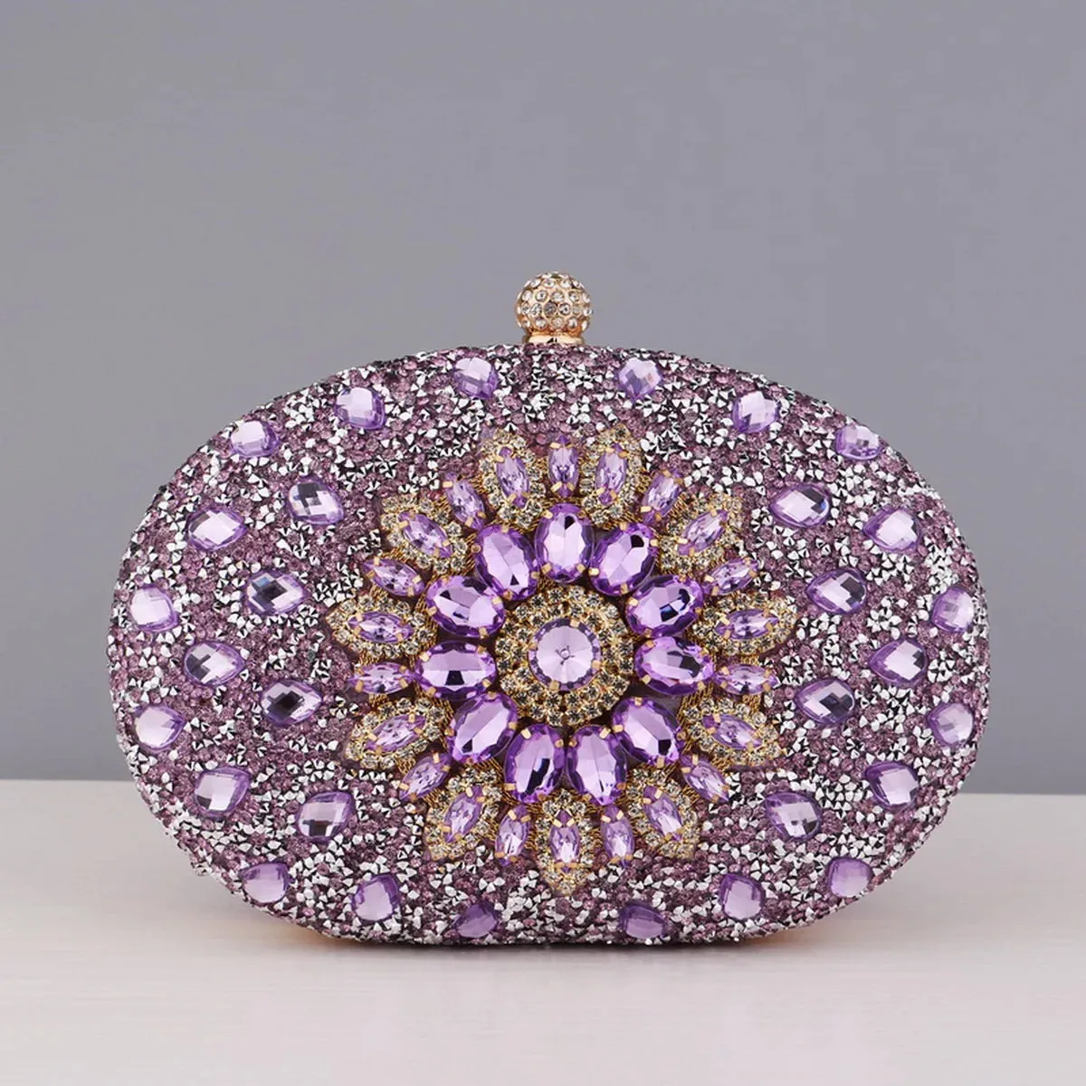 Kala Rhinestone Clutch