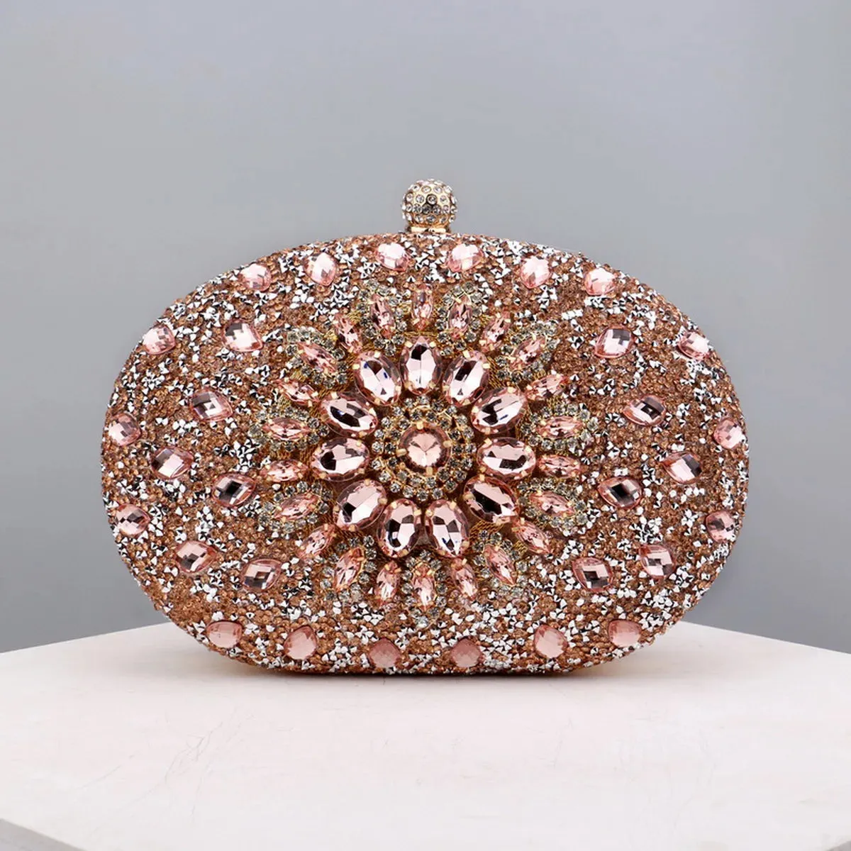 Kala Rhinestone Clutch