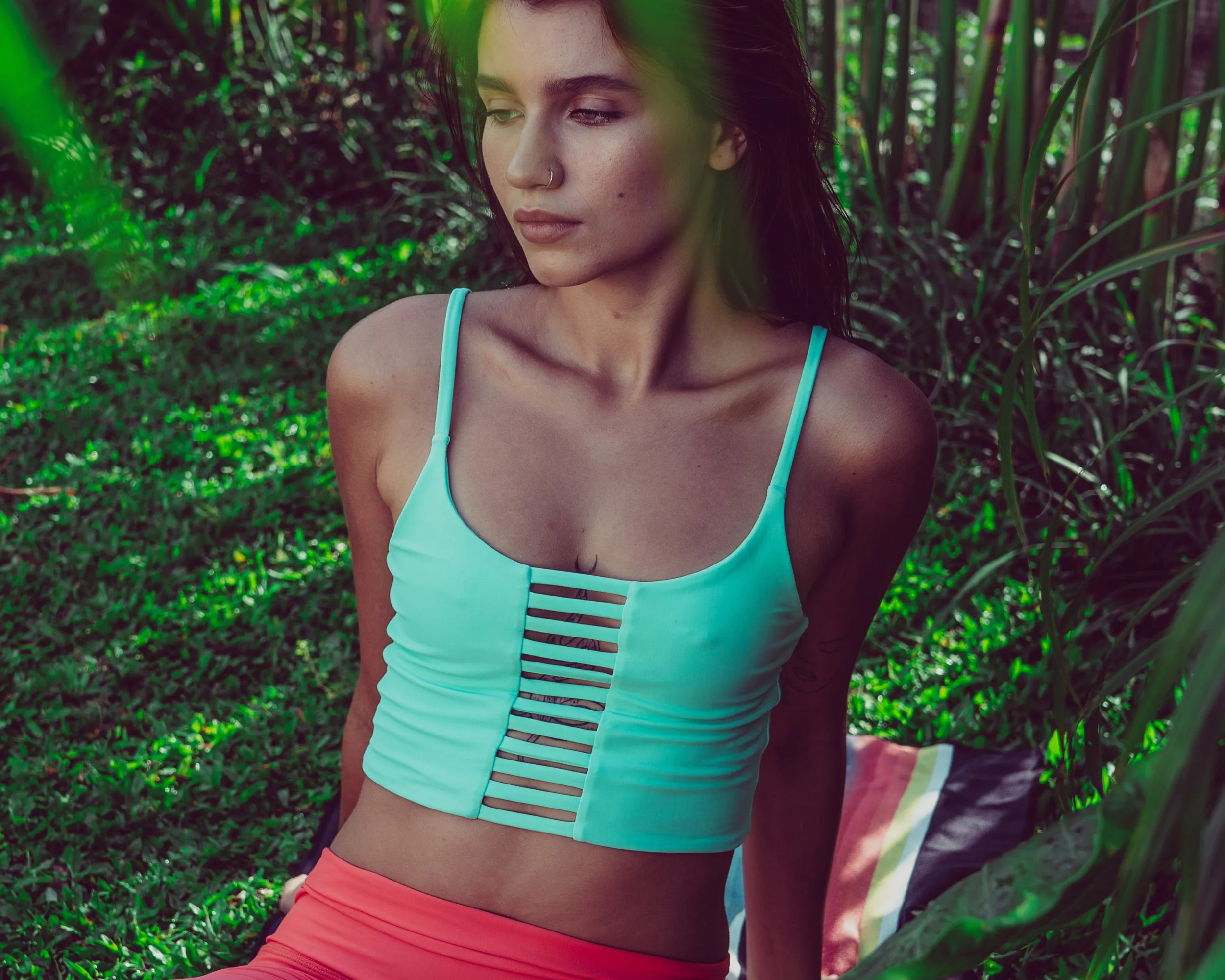Klara Yoga Top in Mint