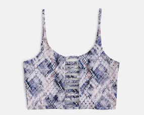 Klara Yoga Top in Python print