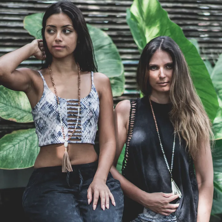 Klara Yoga Top in Python print