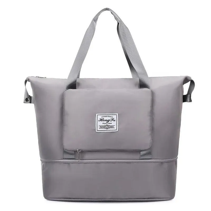 Large Capacity Travel Bag, Durable Waterproof Nylon, Lightweight, Foldable, Stylish Colors, Perfect for Travel