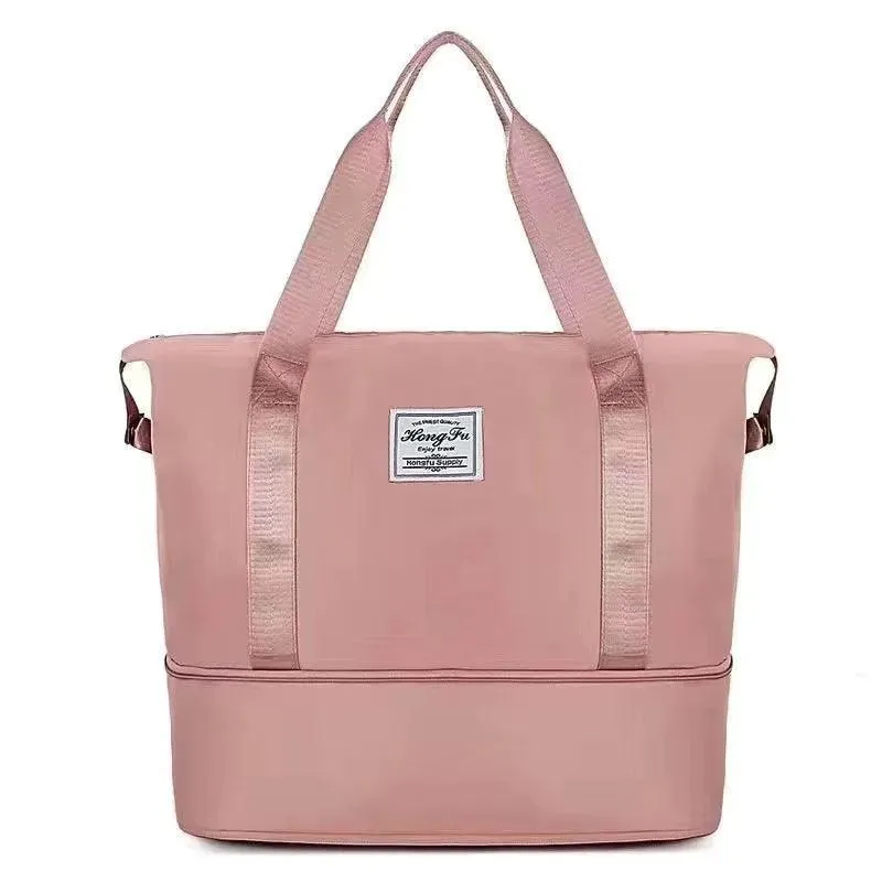Large Capacity Travel Bag, Durable Waterproof Nylon, Lightweight, Foldable, Stylish Colors, Perfect for Travel