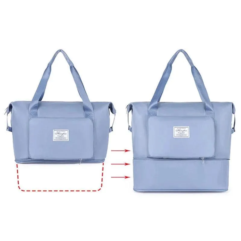 Large Capacity Travel Bag, Durable Waterproof Nylon, Lightweight, Foldable, Stylish Colors, Perfect for Travel