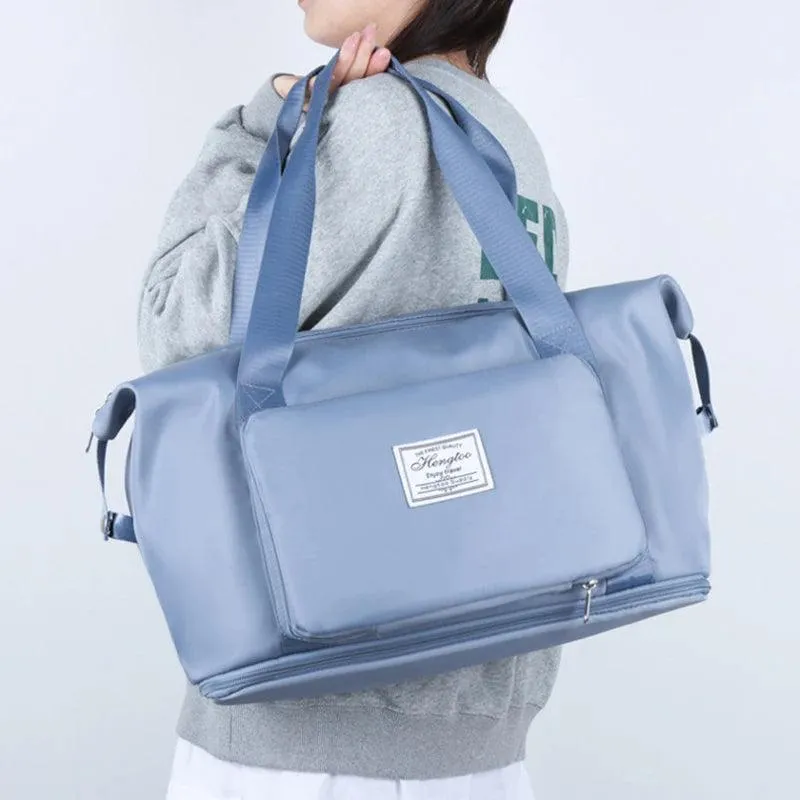 Large Capacity Travel Bag, Durable Waterproof Nylon, Lightweight, Foldable, Stylish Colors, Perfect for Travel
