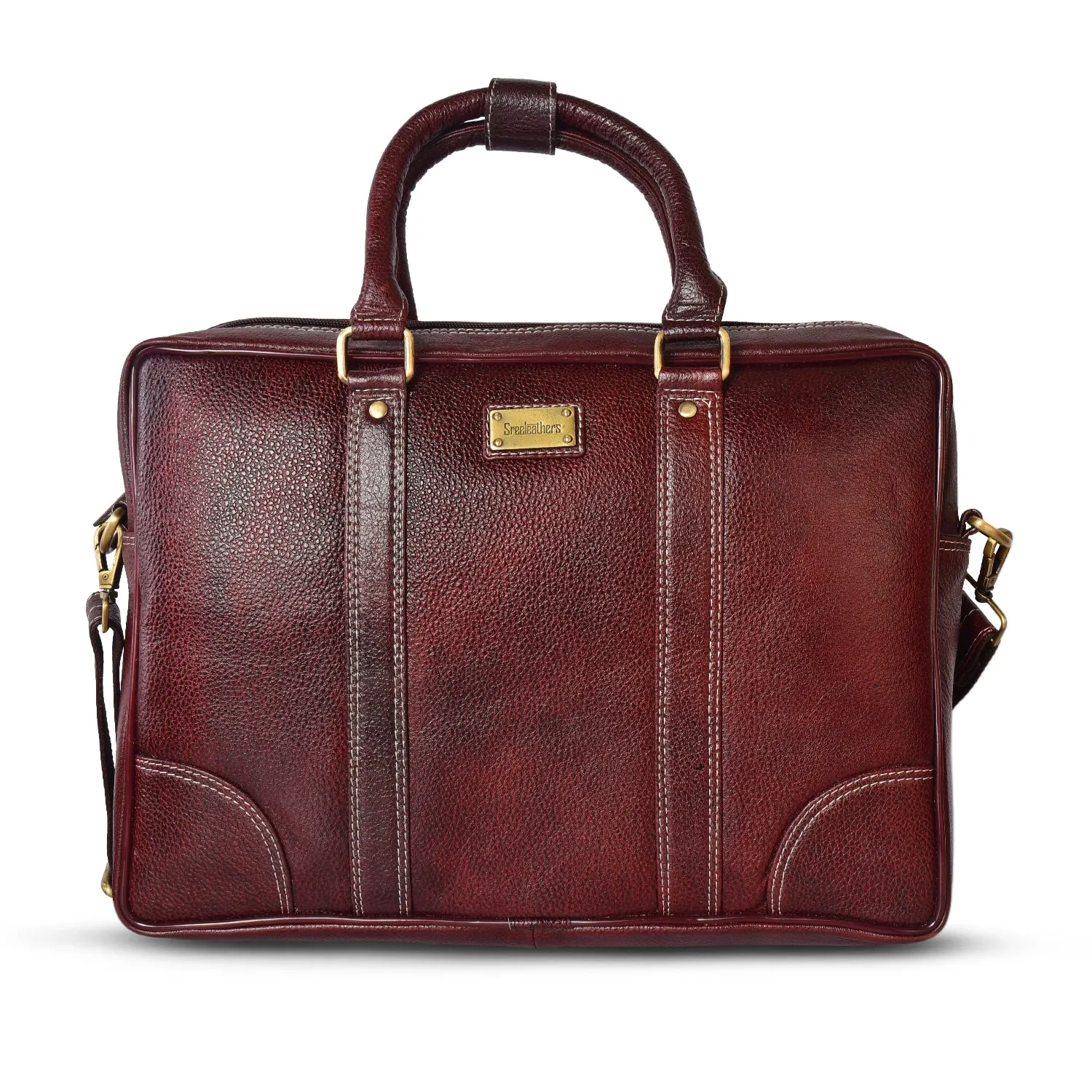 Leather Laptop Bag 36804 (BROWN)