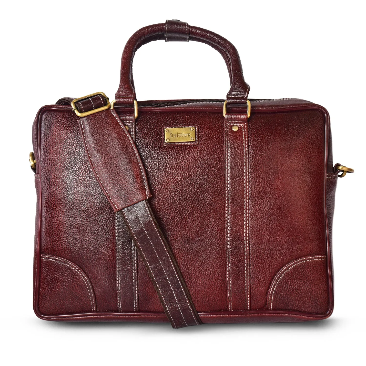 Leather Laptop Bag 36804 (BROWN)