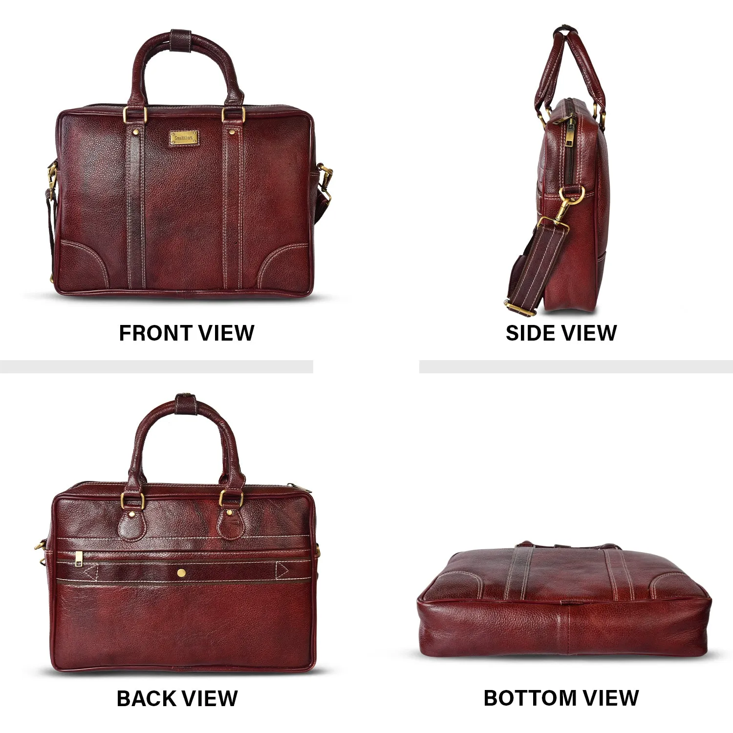 Leather Laptop Bag 36804 (BROWN)