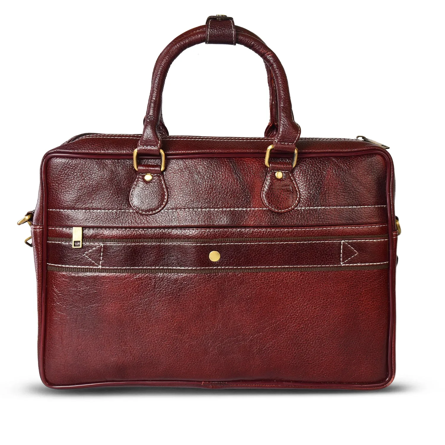 Leather Laptop Bag 36804 (BROWN)