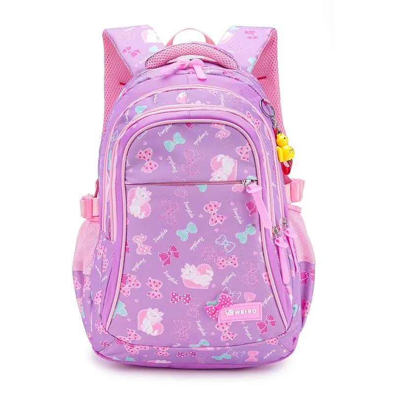 Litthing Waterproof Children School Bags Kids Printing Princess Set for Girls With Lunch Bag,Pencil Case