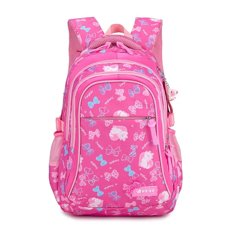 Litthing Waterproof Children School Bags Kids Printing Princess Set for Girls With Lunch Bag,Pencil Case