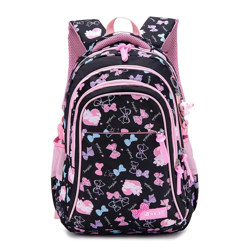 Litthing Waterproof Children School Bags Kids Printing Princess Set for Girls With Lunch Bag,Pencil Case