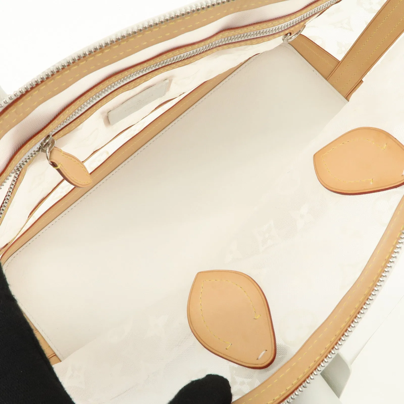 Louis Vuitton Monogram Transparence Lock It East West Bag M40701 Used