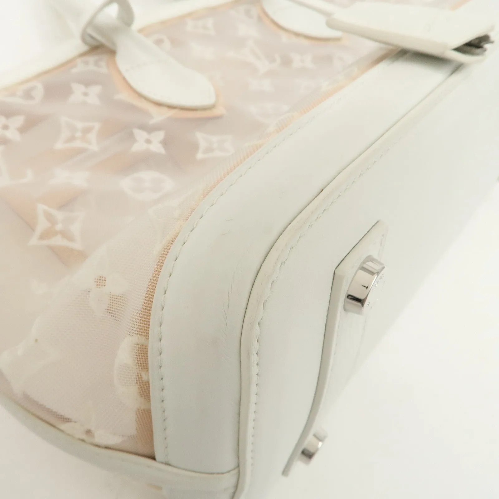 Louis Vuitton Monogram Transparence Lock It East West Bag M40701 Used