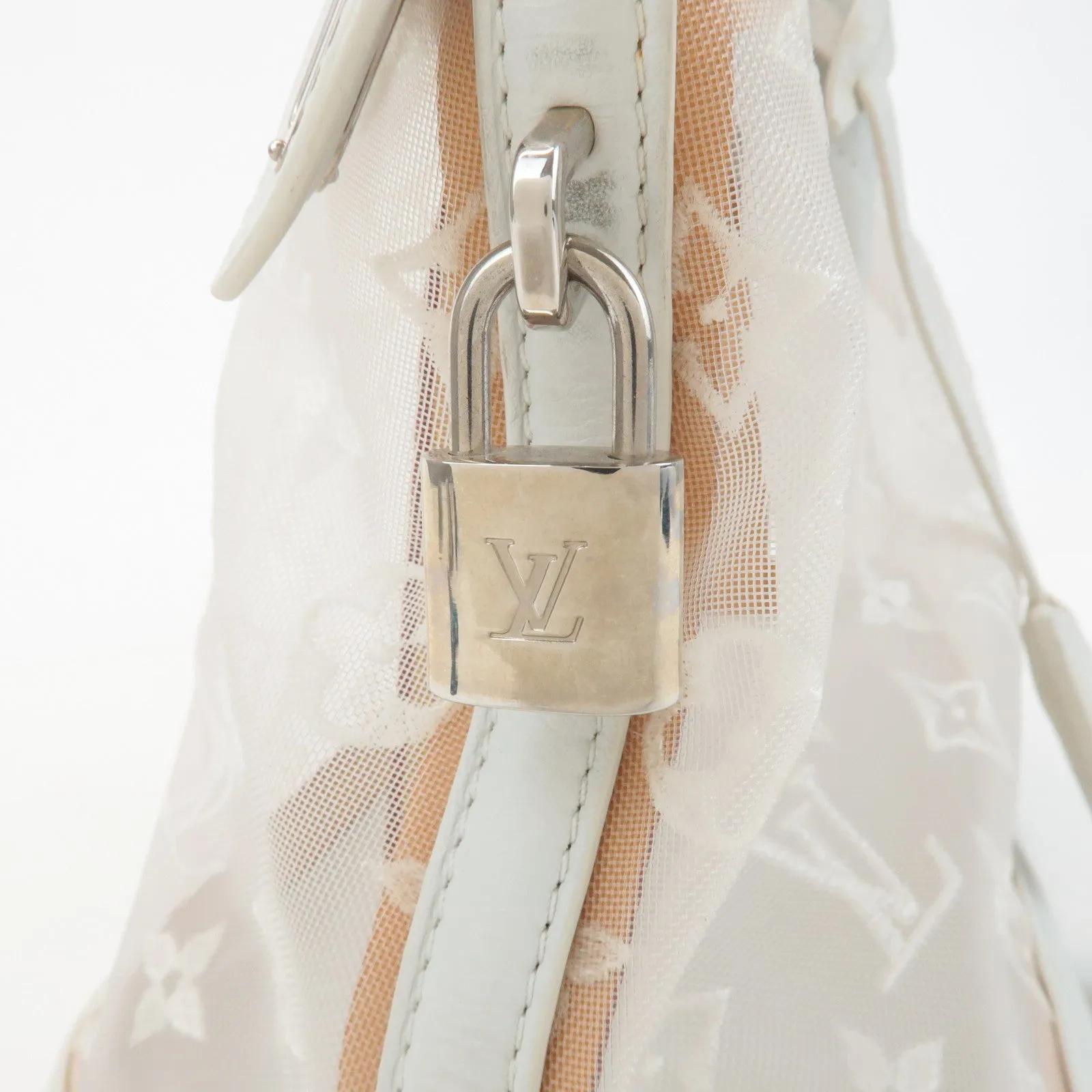 Louis Vuitton Monogram Transparence Lockit East West Bag M40701 Used