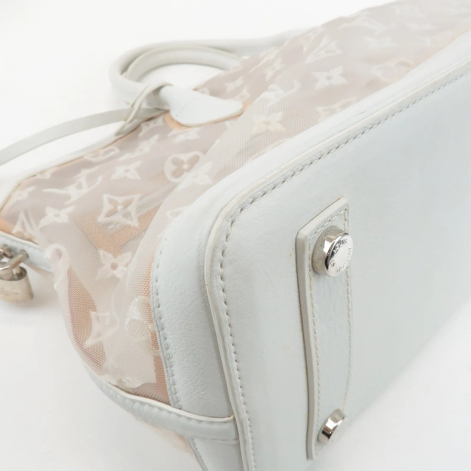 Louis Vuitton Monogram Transparence Lockit East West Bag M40701 Used
