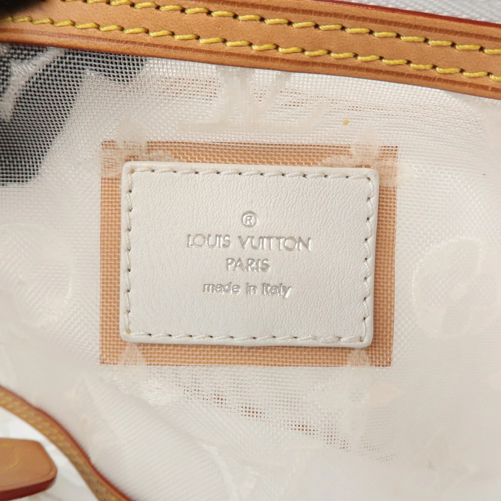Louis Vuitton Monogram Transparence Lockit East West Bag M40701 Used