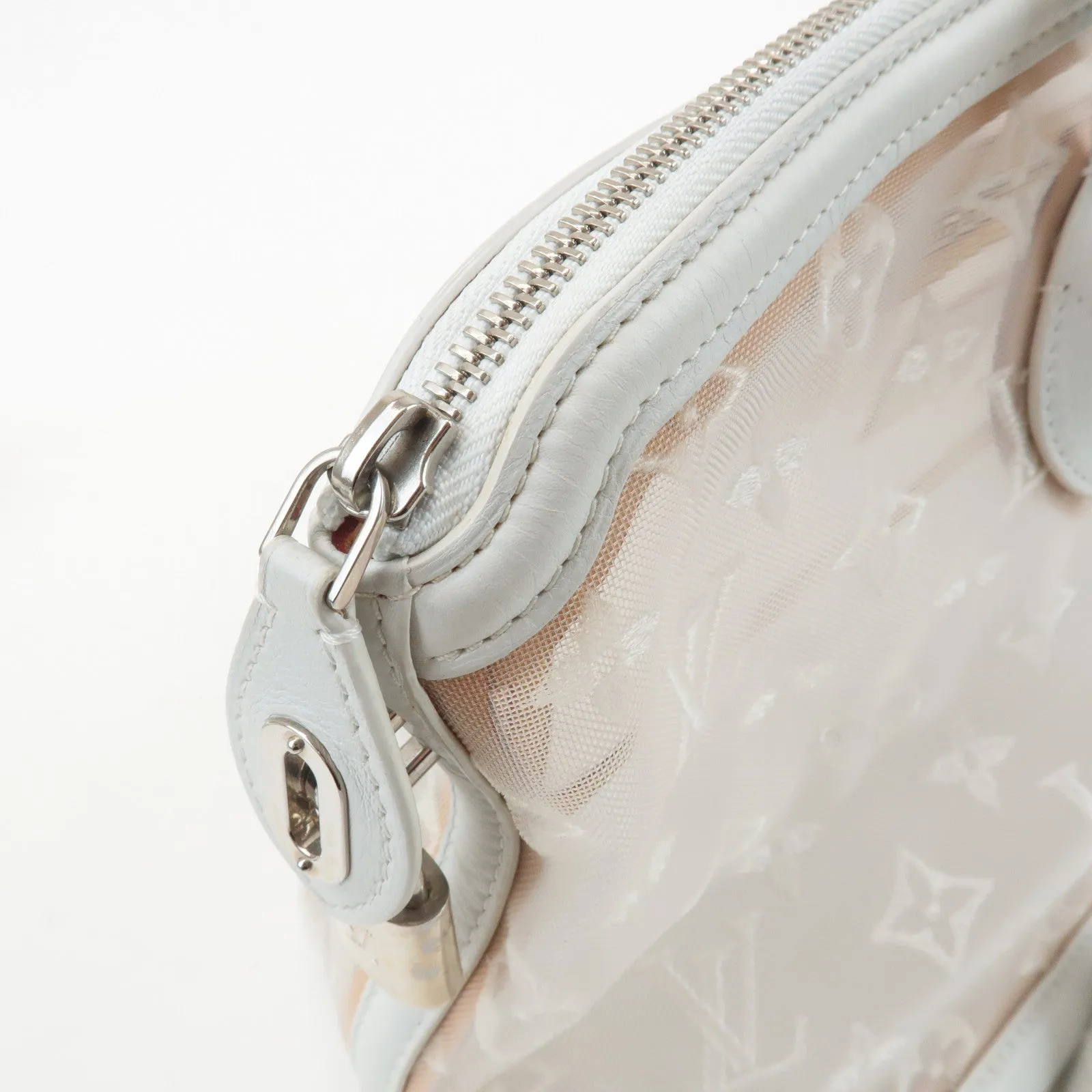 Louis Vuitton Monogram Transparence Lockit East West Bag M40701 Used
