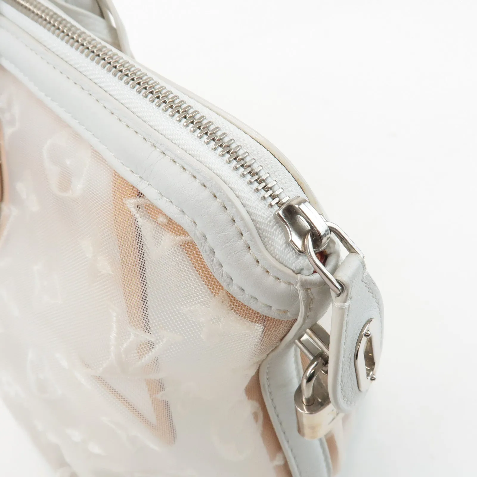 Louis Vuitton Monogram Transparence Lockit East West Bag M40701 Used