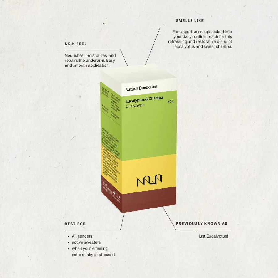 Nala - Deodorant - Eucalyptus & Champa (Extra Strength)