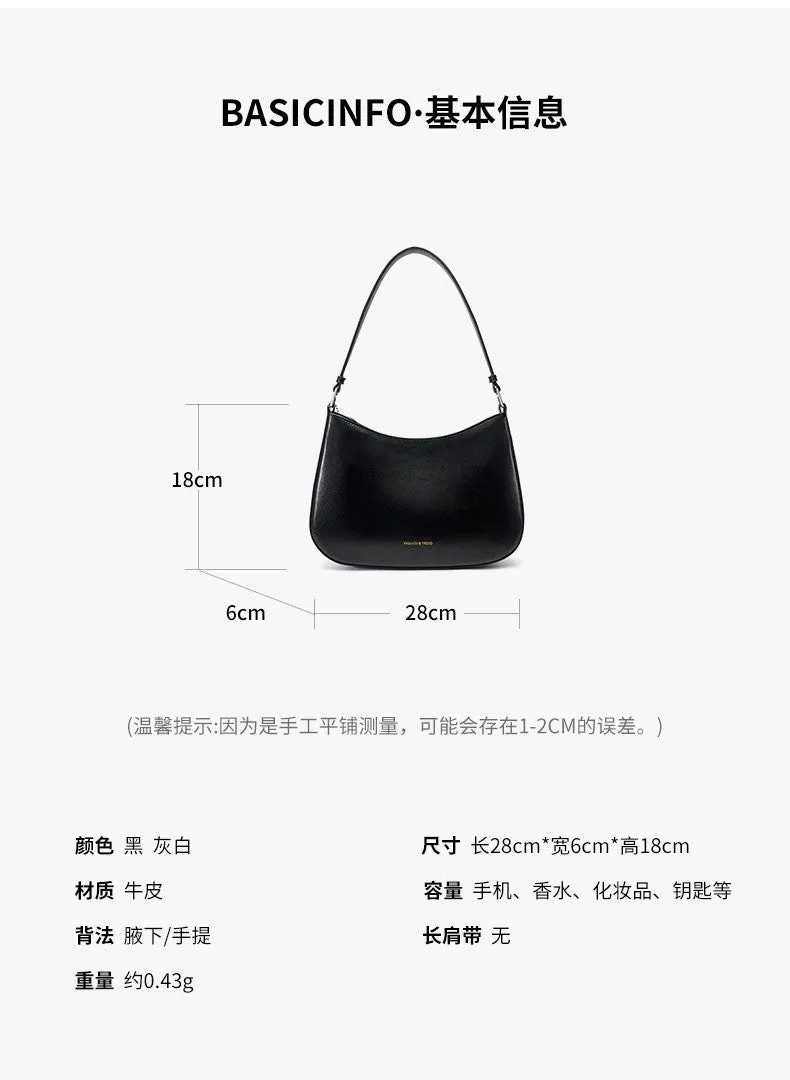 new fashion women's underarm shoulder bag 2053 black