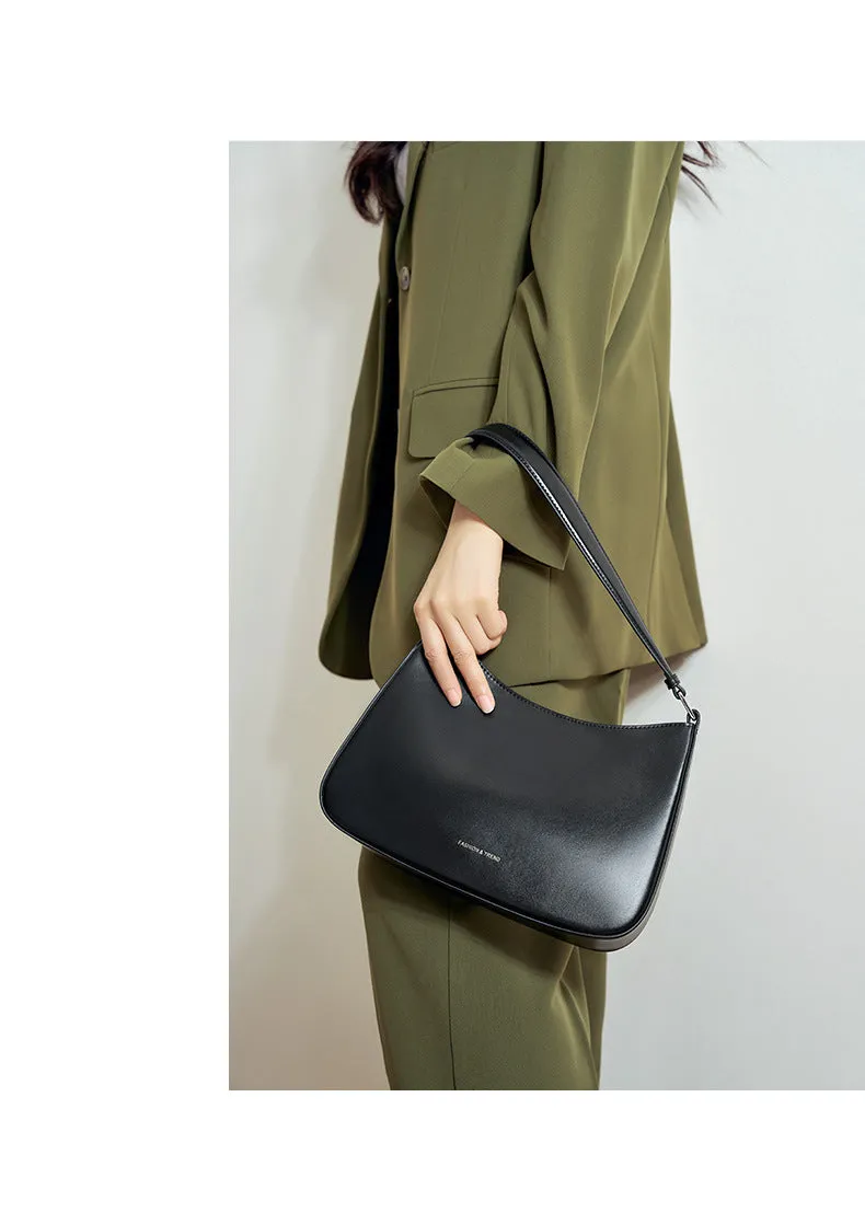 new fashion women's underarm shoulder bag 2053 black