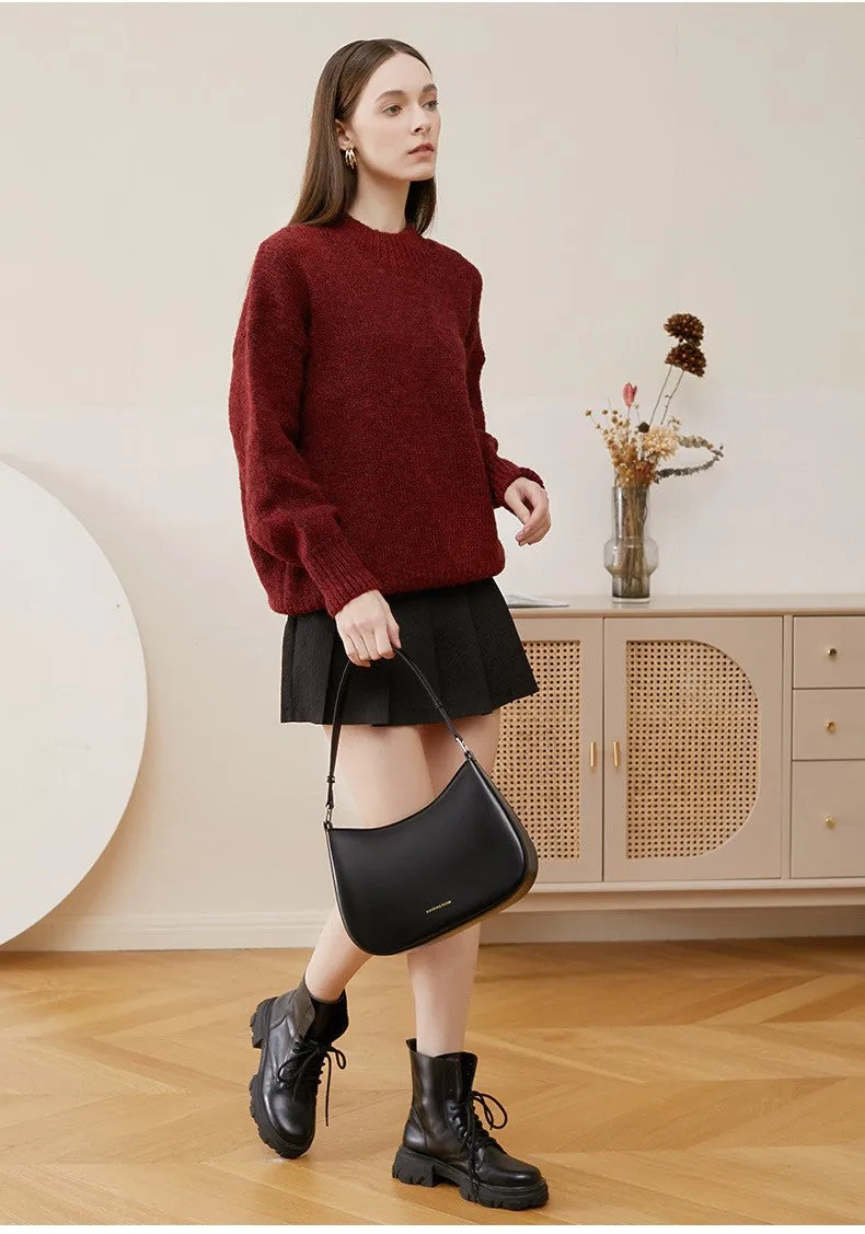 new fashion women's underarm shoulder bag 2053 black