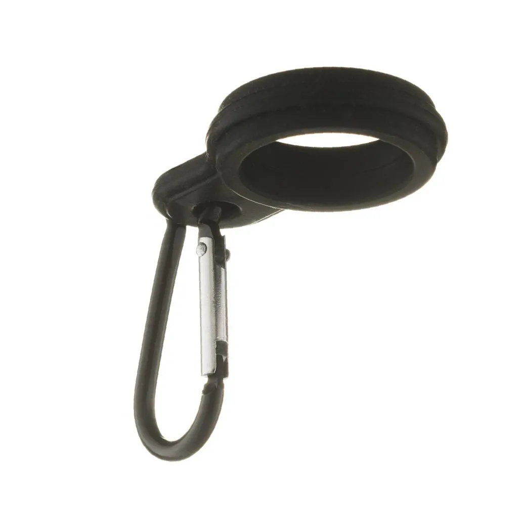 One Green Bottle Black Sloopish with Carabineer Clip