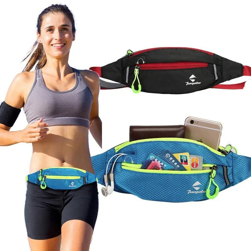 Outdoor Waterproof Nylon Sports Running Belt Waist Bag