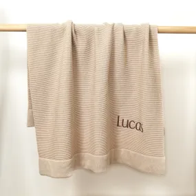 Personalized Blanket I Beige