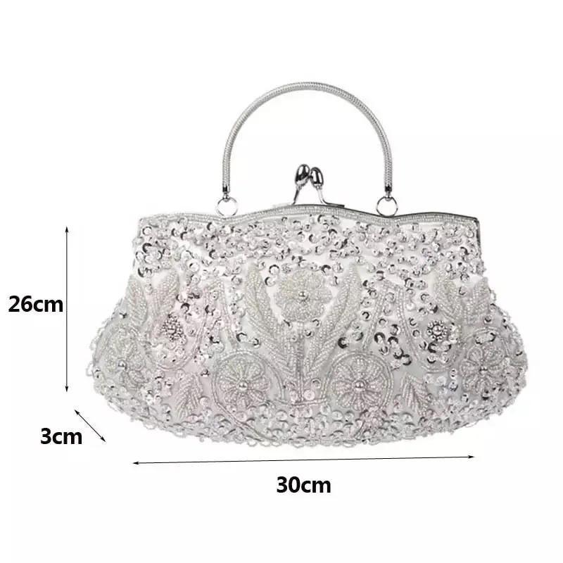Pink Beaded Evening Clutch