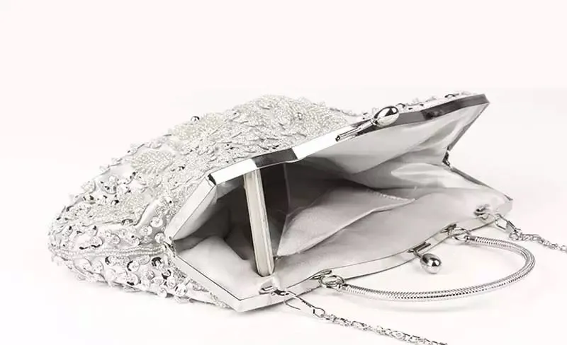 Pink Beaded Evening Clutch